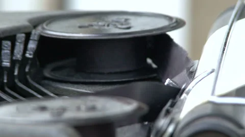 Old typewriter Video stock 33637566