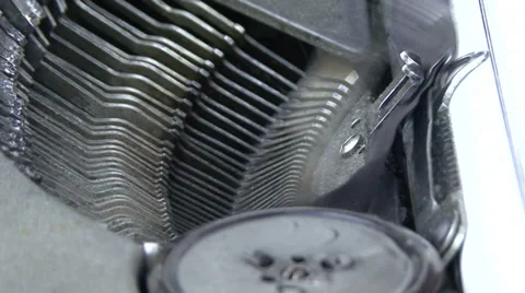 Old typewriter Video stock 33637795