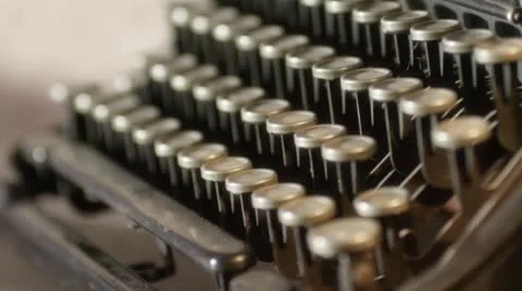 Old Typewriter Stock Footage 49539344