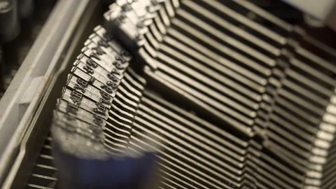 Old typewriter. Stock Footage 289829524