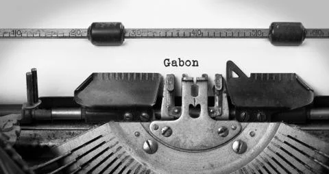 Old typewriter - Gabon Stock Photos