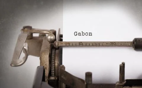 Old typewriter - Gabon Stock Photos