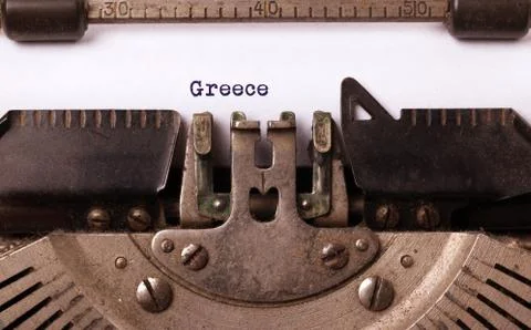 Old typewriter - Greece Stock Photos