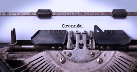Old typewriter - Grenada Stock Photos