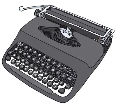 Old typewriter Stock Illustration