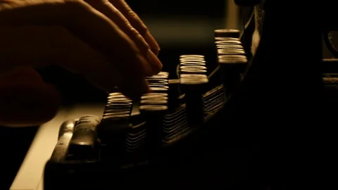Old typewriter kappel in action Stock-Footage 103411024