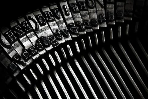 Old typewriter keys Fotos Stock
