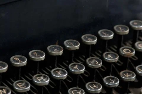 Old Typewriter Keys Foto stock