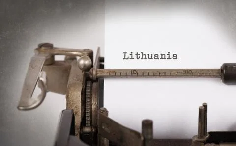 Old typewriter - Lithuania Stock Photos
