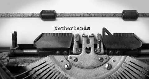 Old typewriter - the Netherlands Stock Photos