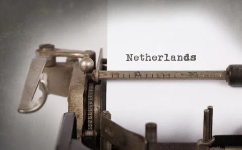 Old typewriter - the Netherlands Stock Photos