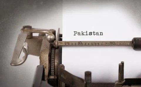 Old typewriter - Pakistan Stock Photos