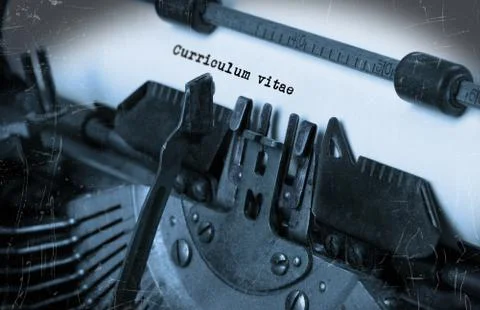 Old typewriter with paper Stock Photos