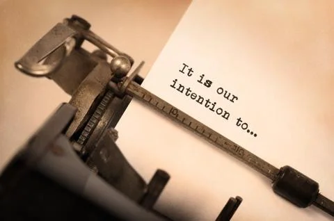 Old typewriter with paper Stock Photos