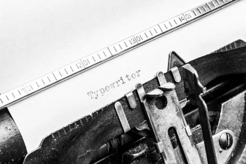 Old typewriter 스톡 사진