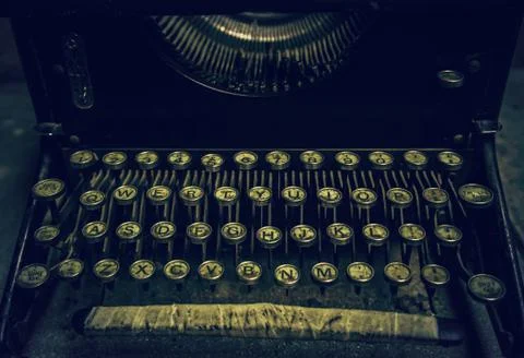 Old typewriter Foto stock