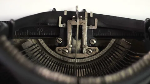 Old typewriter tape 4K Vidéo 146483888