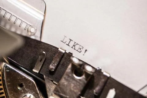 Old typewriter with text like Stock Photos