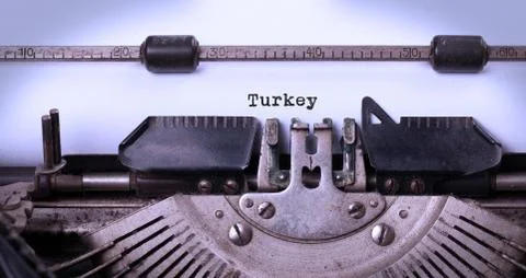 Old typewriter - Turkey Stock Photos