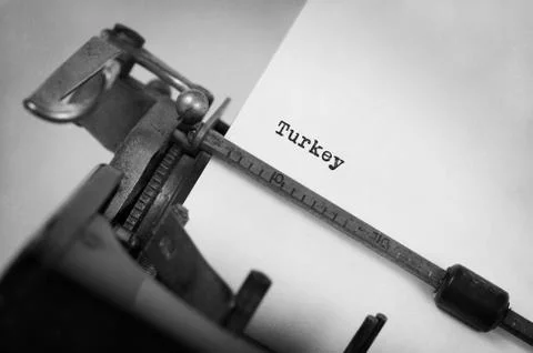 Old typewriter - Turkey Stock Photos