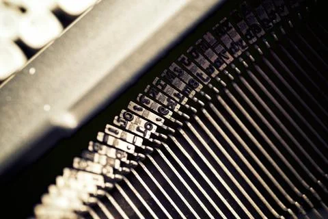 Old typewriter view Fotos de archivo