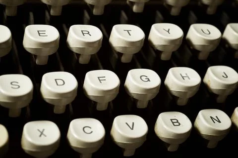 Old typewriter view Stock Photos