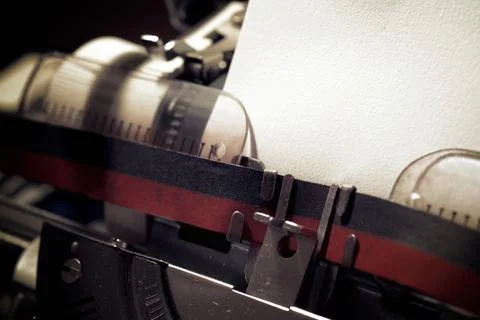 Old typewriter view Stock Photos