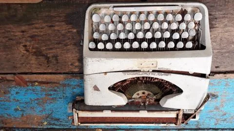 Old typing, technology that changed the world Stock Photos