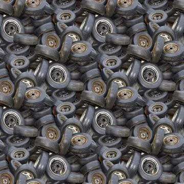 Old tyres texture Stock Photos