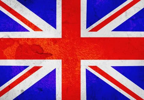 Old uk flag Stock Photos