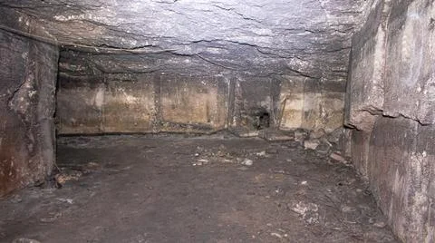 Old underground passage, dungeon, catacombs Stock Photos