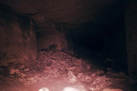 Old underground passage Stock Photos