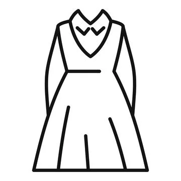 Old uniform icon outline vector. Fashion student Illustrazione stock