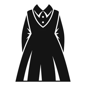 Old uniform icon simple vector. Fashion student Illustrazione stock