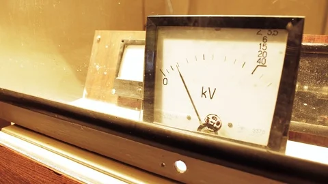 Old unit of measurement of electrical voltage Stock Footage 123427938