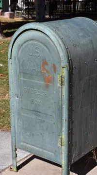 Old US mailbox Foto stock
