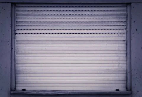 Old used and closed shutter background Stock Photos