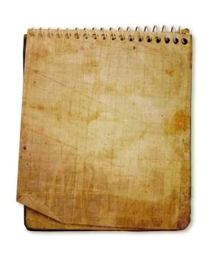 Old used notebook Stock Photos