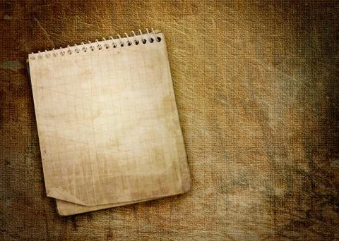 Old used notebook Stock Photos