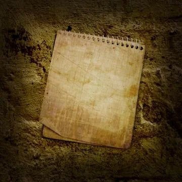 Old used notebook Stock Photos