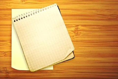 Old used notebook Stock Photos