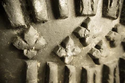 Old used sole from mountain boot Stock-Fotos