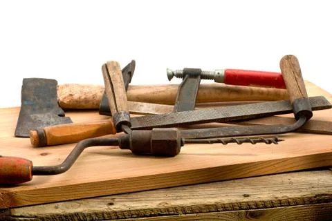 Old used tools Stock Photos