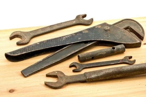 Old used tools Stock Photos