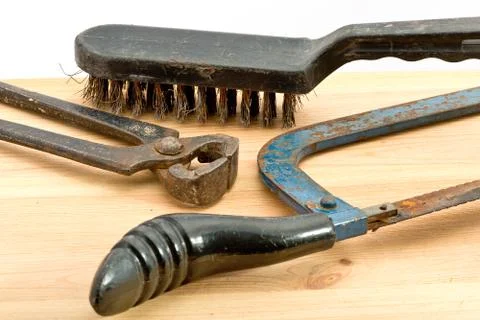 Old used tools Stock Photos