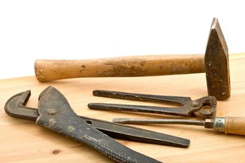 Old used tools Stock Photos