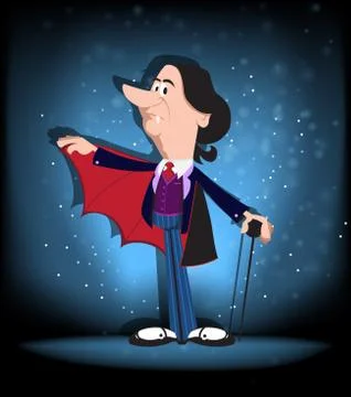 Old vampire Stock Illustration