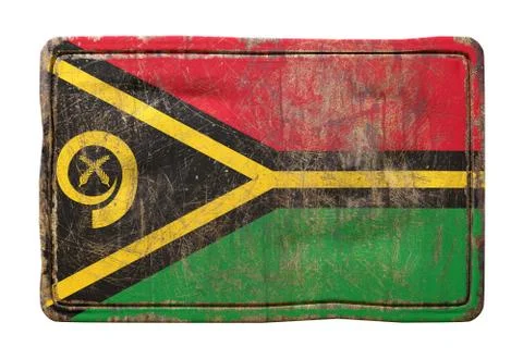 Old Vanuatu flag Stock Illustration