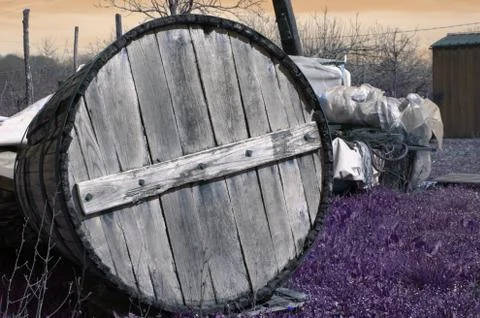 Old vat for wine Stock Photos