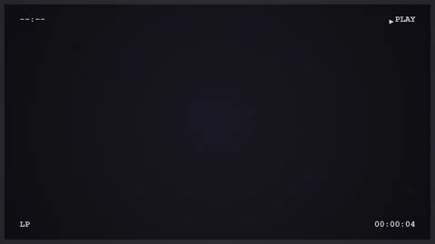 Old VCR player. Retro VHS interface overlay with timecode on dark background Stock-Footage 338146940